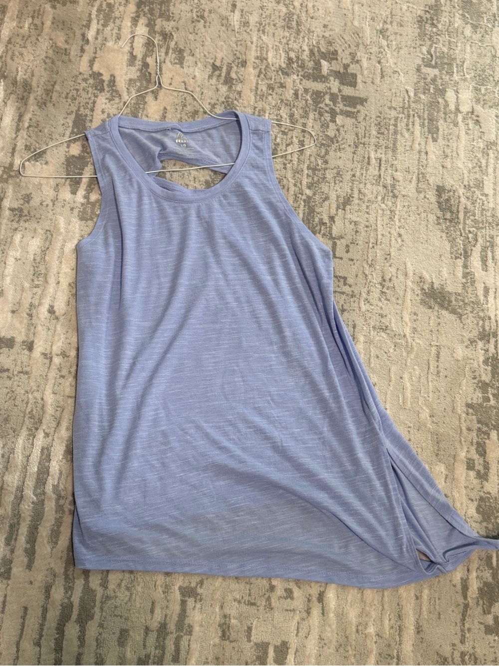 New RBX Light Blue Sleeveless Twist-Hem Women's Tank Top